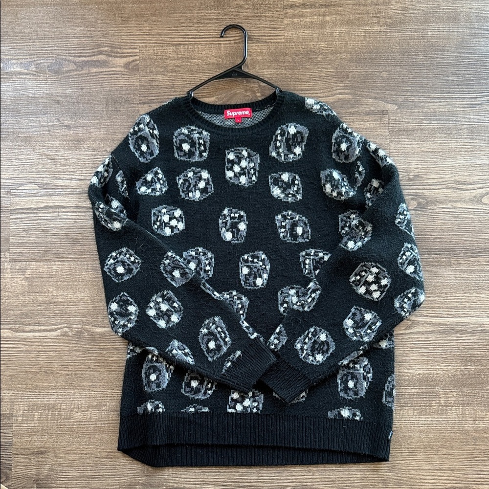 Supreme Black dice Sweater